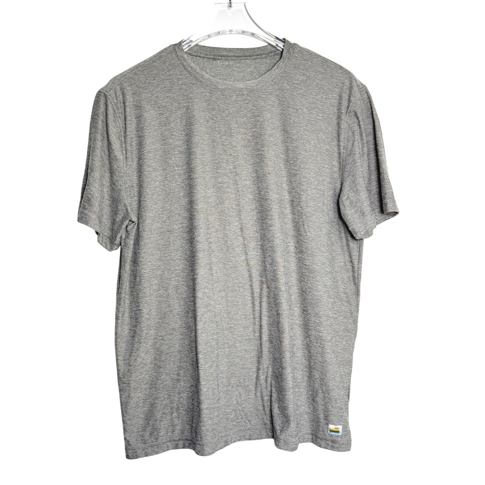 Vuori Strato Tech Tee Mens Large Heather Grey V126 Performance Shirt